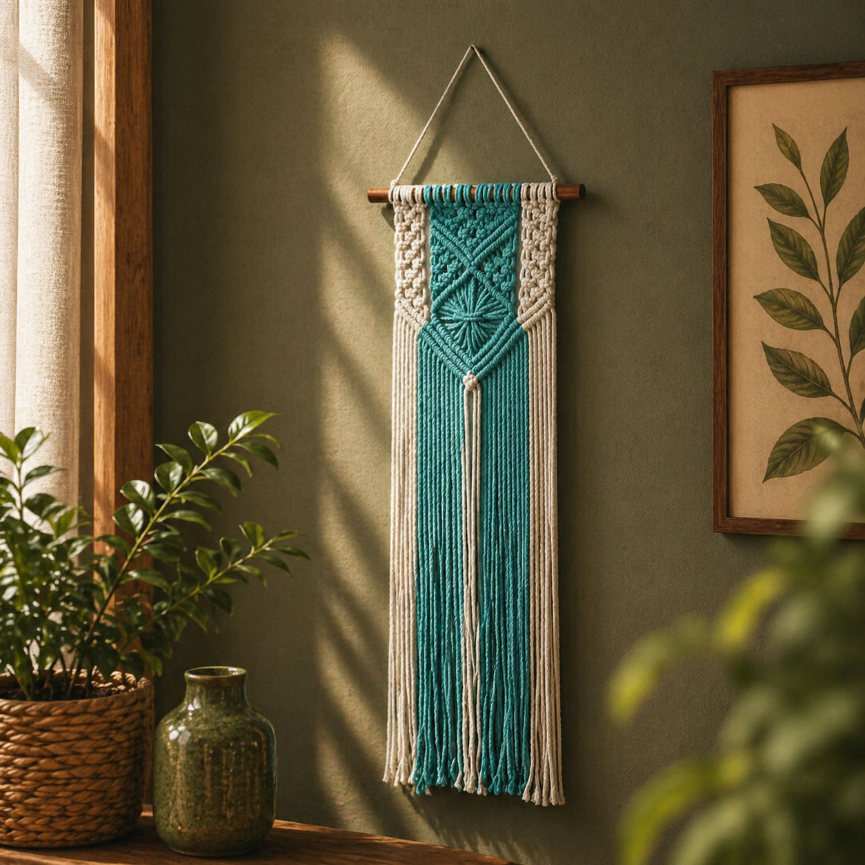 Exquisite Macrame Wall Hanging Fine Handwoven Tapestry for Discerning Buyers